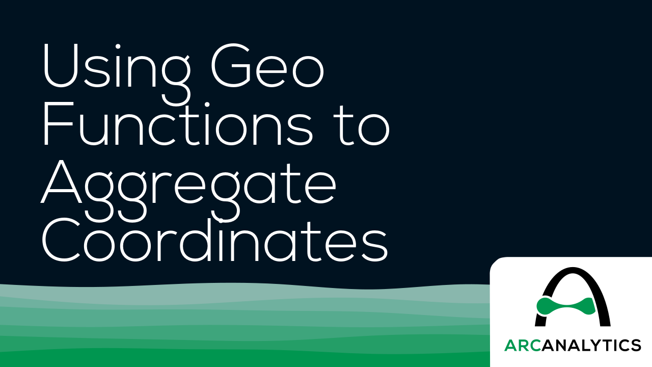 Using Geo Functions to Aggregate Coordinates